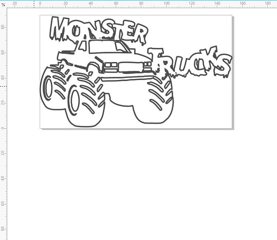 Monster trucks 145 x 100mm  min buy 3